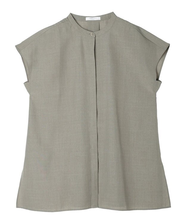 Green Parks 接触冷感　比翼ボタンチュニック Khaki