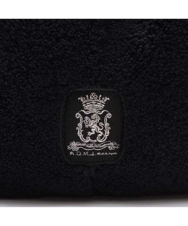 A.D.M.J. 【もこもこ】オスカー/コード刺しゅうキューブトート25cm(Dカン＋) PITCH BLACK