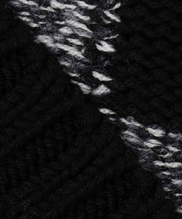 JOSEPH HOMME メリノブロック　ニット ブラック系