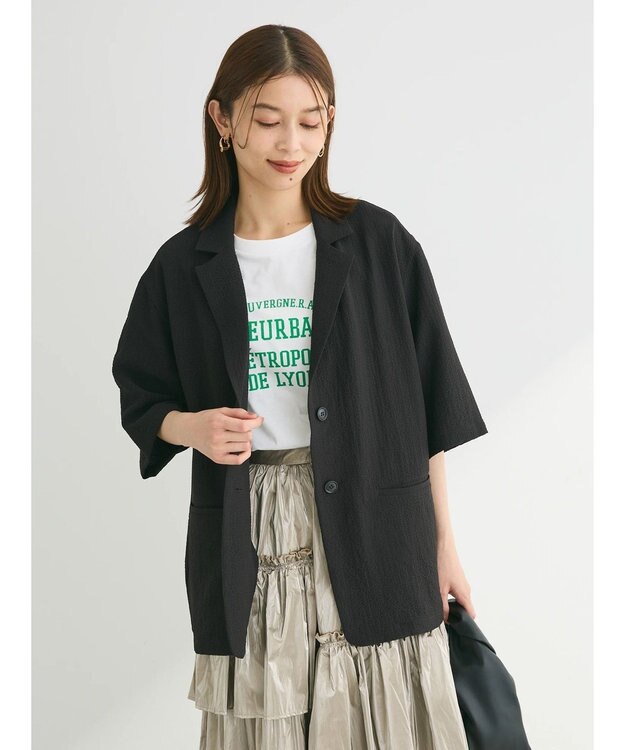 Green Parks 多段カレッジロゴボックスＴシャツ Green