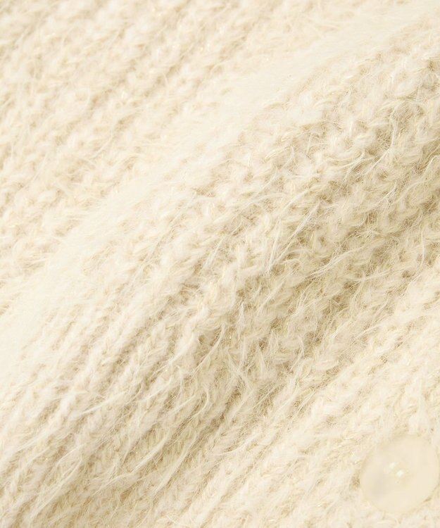 earth music&ecology 【予約】カラーミックスシャギーカーディガン クリーム