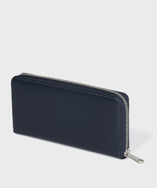 Paul Smith マーケトリーストライプラビット 長財布 ネイビー