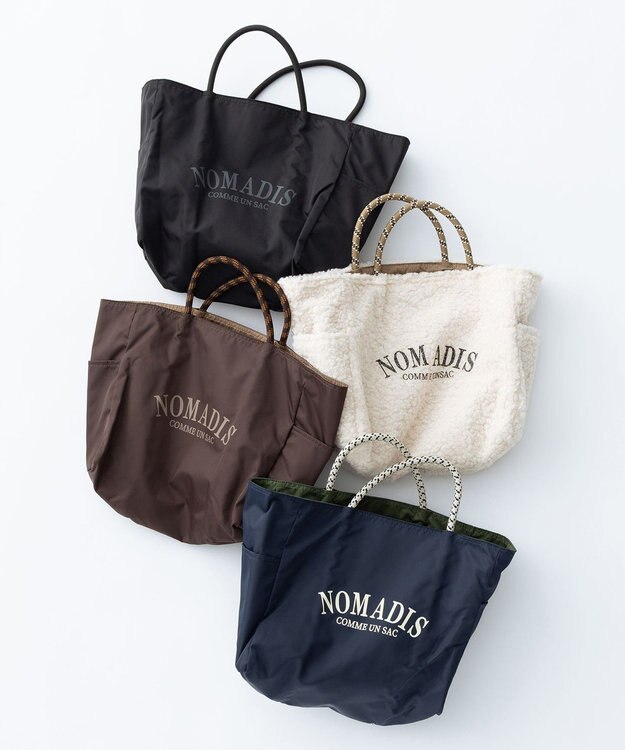 23区 【新色追加/23区別注カラーあり】NOMADIS  SAC2 WIDE リバーシブル トートバッグ 【23区別注カラー】ダークブラウン×ベージュ