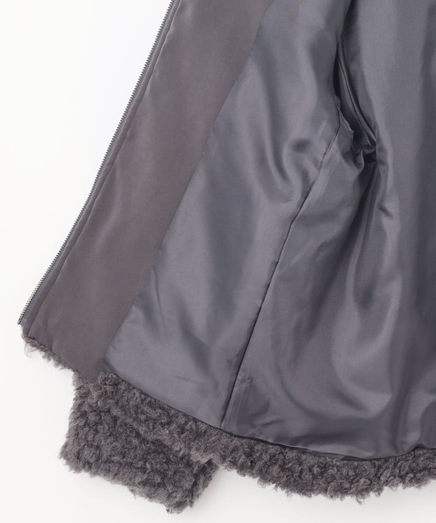 NAVE 【ReNAVE】プードルボア ジャケット チャコール系