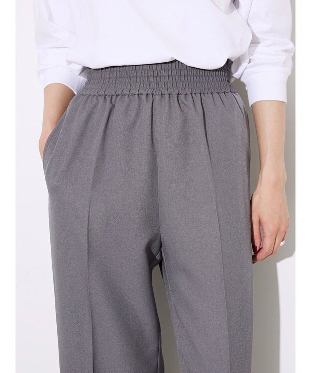 AMERICAN HOLIC ウエストイージーストレートパンツ Gray Mixture