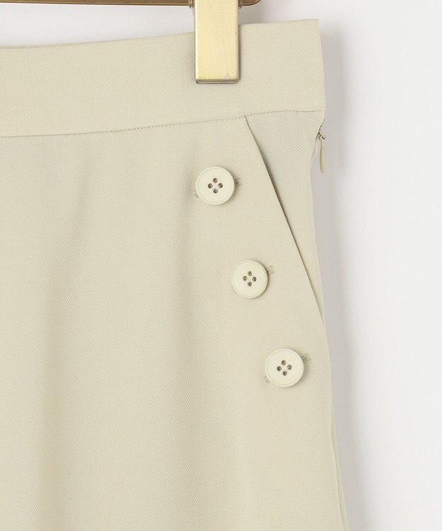 組曲 【洗える】ライトツイルストレッチセーラー パンツ グリーン系