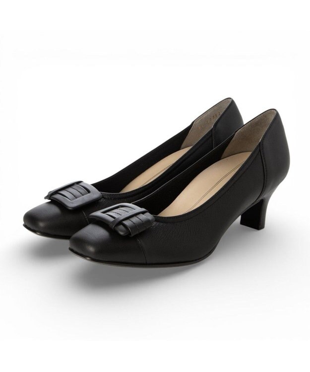 Riz raffinee <Riz raffinee>バックルモチーフパンプス ブラック