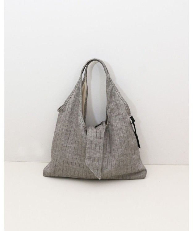 MORROW by thank 【A4サイズ収納可/軽量】DREW W トートバッグ ベージュ　リネン混