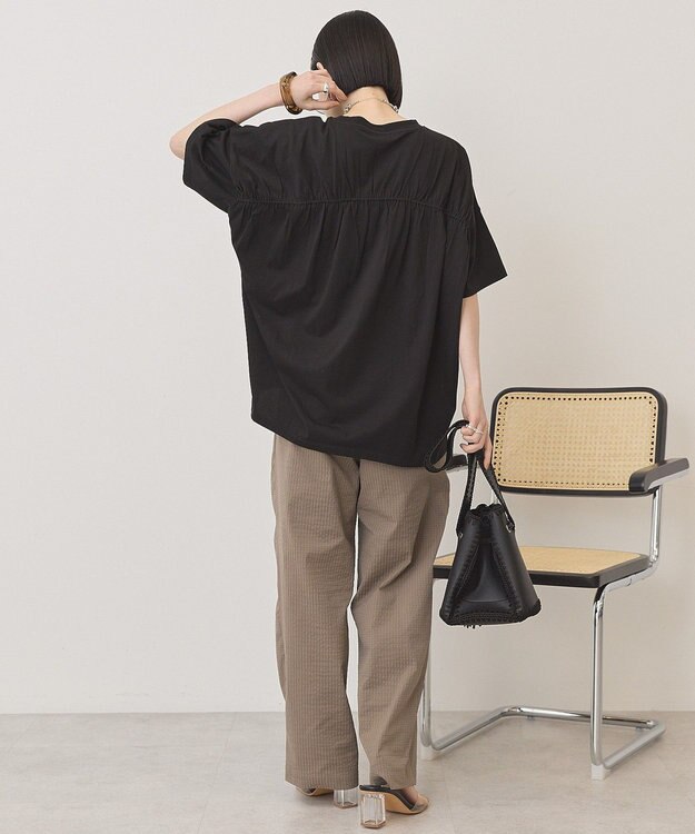 AMERICAN HOLIC バックギャザーコクーンカットプルオーバー Black