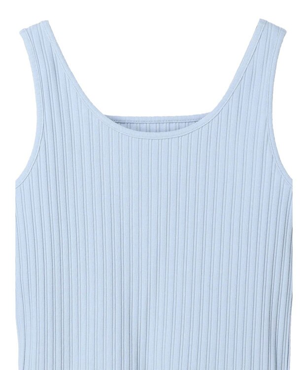 earth music&ecology ２ＷＡＹネックリブタンクトップ Sax