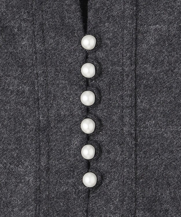 J.PRESS LADIES S アクアレジェンドウールジャージー ワンピース ライトグレー系