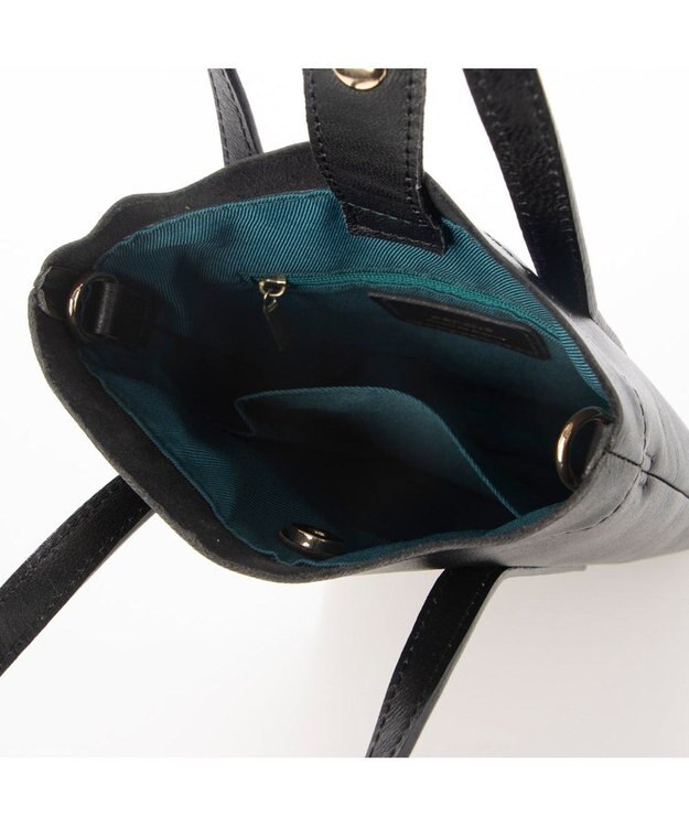 UNBILLION ペルケ perche / ゴートスムース2wayミニショルダー ブラック