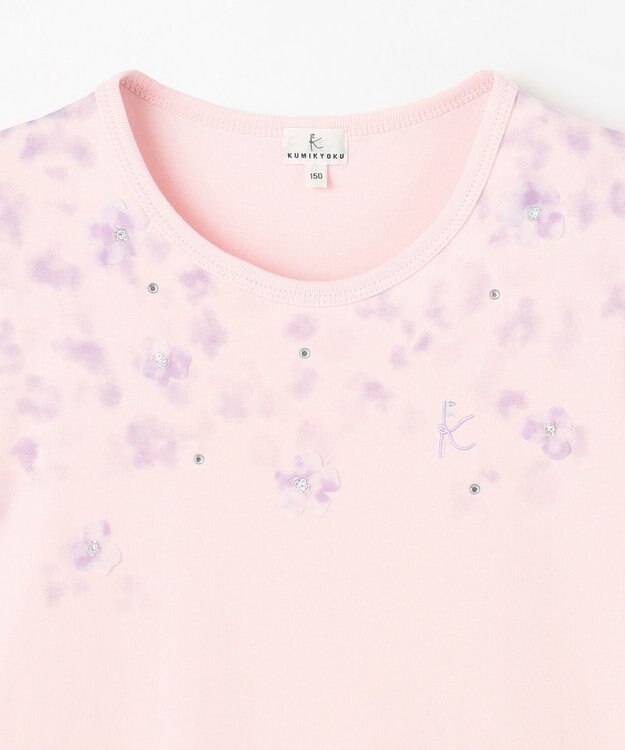 組曲 KIDS 【150-160㎝】ミスティフラワー Tシャツ ピンク
