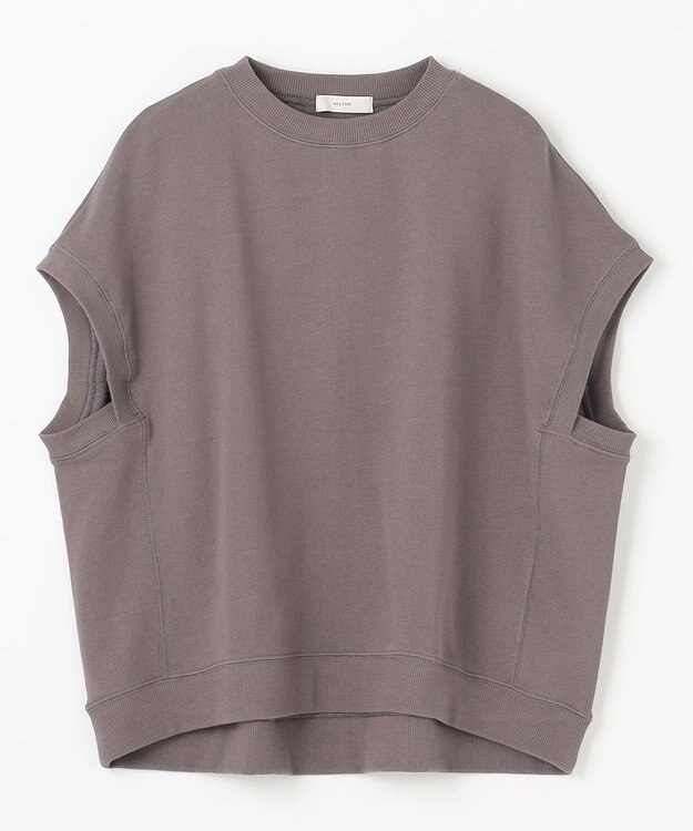 ANY 【洗濯機可】裏毛スウェットベスト モカ