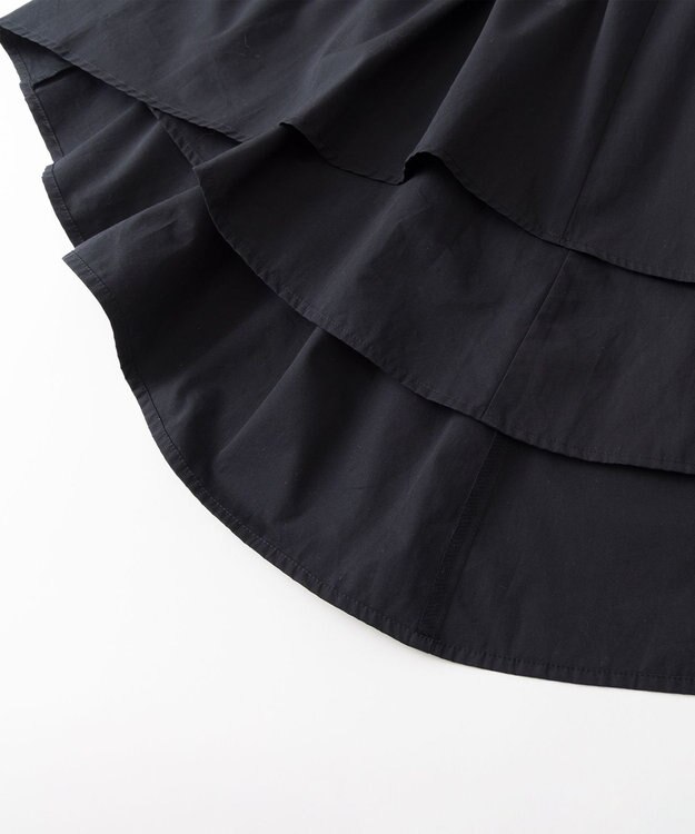 POLS アシンメトリースカート ブラック