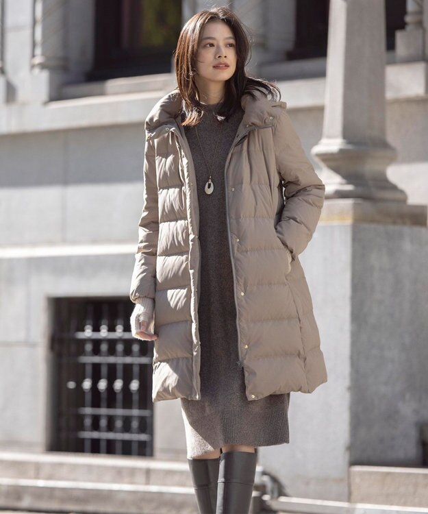 J.PRESS LADIES リバーシブルマーブル ネックレス ブラウン系