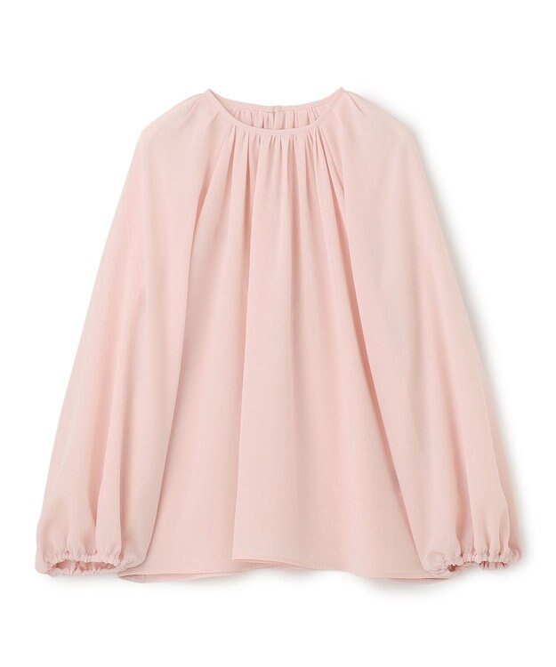 uncrave 【吸水速乾・接触冷感・洗濯機洗い可】シアーボイル ボリュームスリーブブラウス（uncrave STANDARD） ピンク