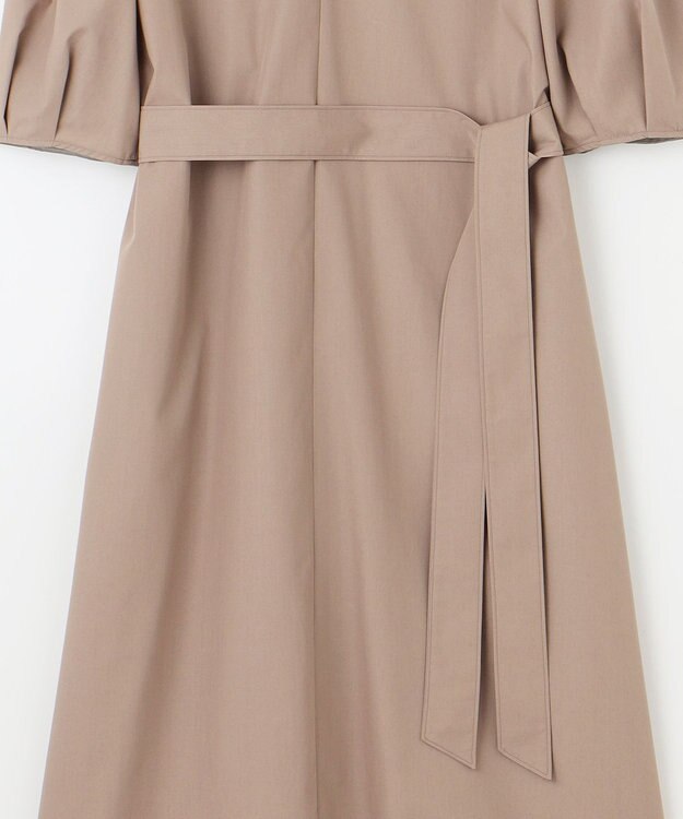 自由区 【洗える】タイプライター ワンピース モカ