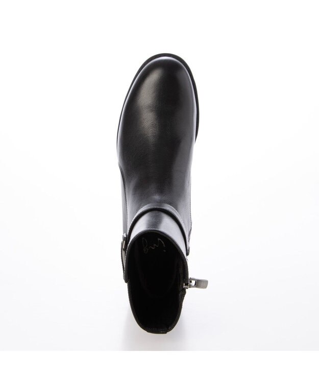 ing <ing>【WEB限定】ベルトデザインミドルブーツ ブラック