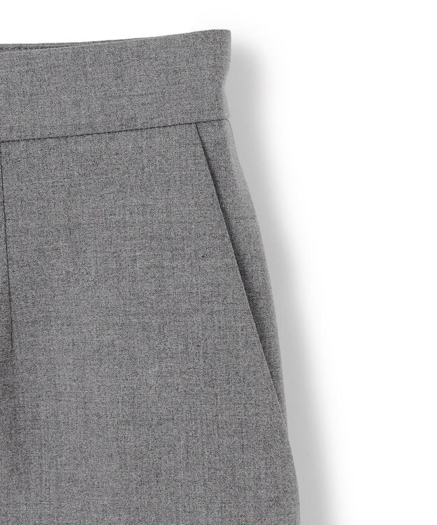 BEIGE， 【セットアップ対応・洗える】ZEPHYR / ウールライクハーフパンツ Top Gray