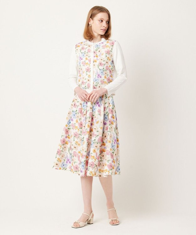 TOCCA 【大人百花掲載】BOTANICAL GARDEN PARTY KNIT CARDIGAN カーディガン アイボリー系