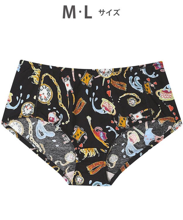 tsumori chisato SLEEP ツモリチサト ショーツ 綿混ベア天竺素材(身生地) レディース UPX566/ワコール ブラック