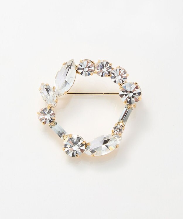 Phoebe 2setゴージャスビジューブローチ クリア