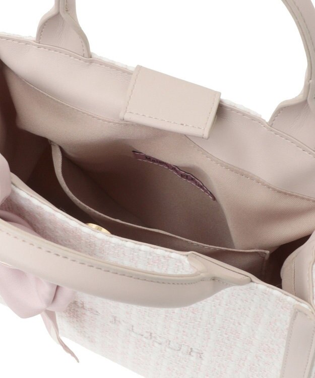 Maison de FLEUR スカーフ付きツイード2Wayトートバッグ Light Pink