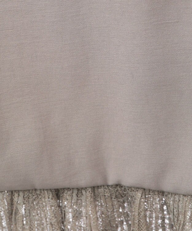 Green Parks ・ＥＬＥＮＣＡＲＥ　ＤＵＥ　ドッキングレースブラウス Gray Beige