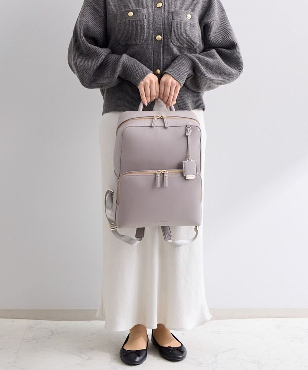 ACE BAGS & LUGGAGE 【雑誌掲載】Jewelna Rose フレイヤ・リュック２ A4ジャストサイズ 16125 ビジネスバッグ ライトグレー