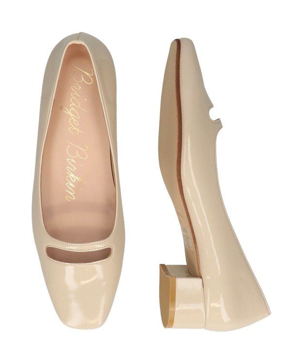 Bridget Birkin 【Bridget Birkin】2wayビジューリボンカットパンプス アイボリーエナメル