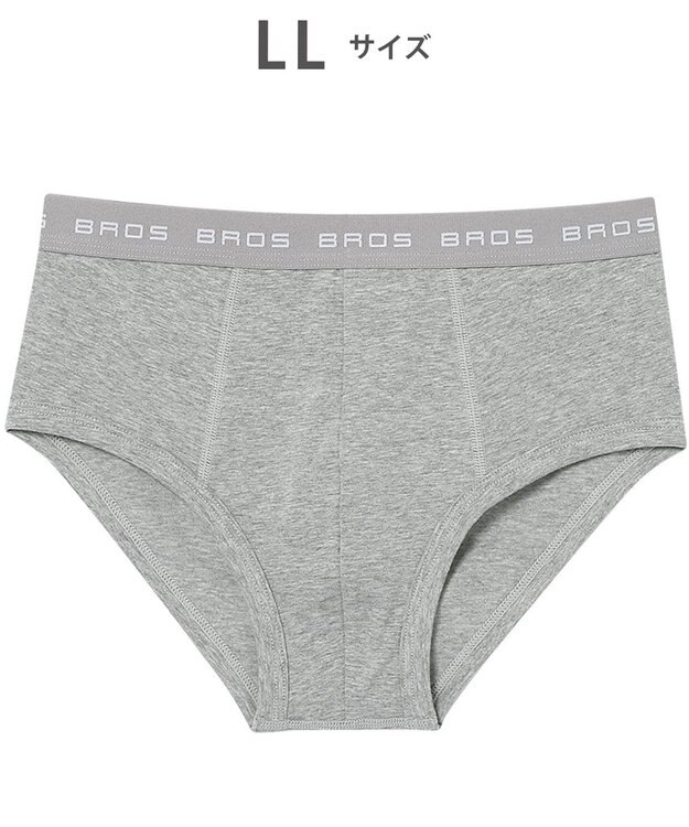 WACOAL MEN ブリーフ フロント立体設計 やさしい肌あたり 前中心布2重設計 前閉じ 下着 メンズ GF2500 /ブロス バイ ワコールメン グレー