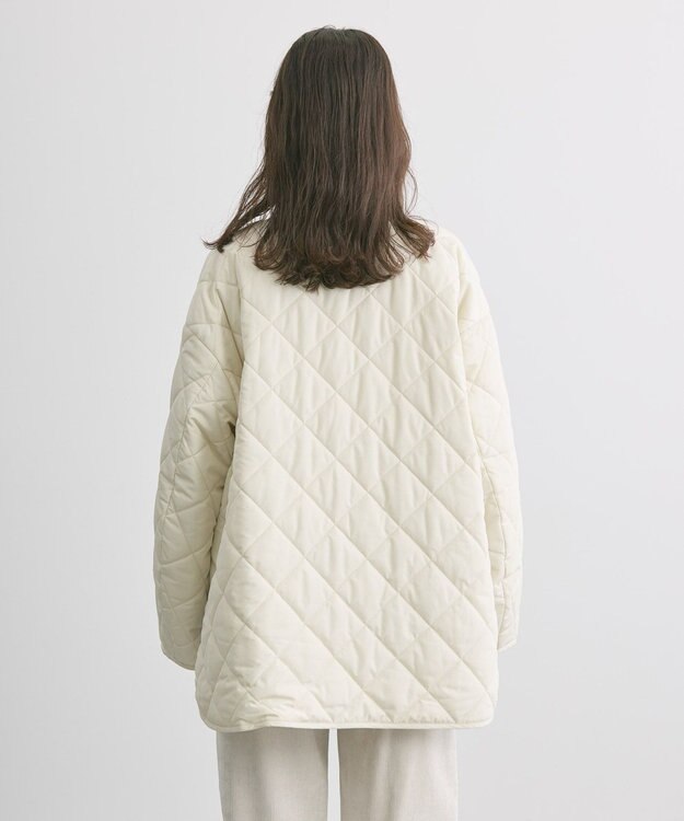 AMERICAN HOLIC 軽ポカリバーシブルキルティングコート Ivory