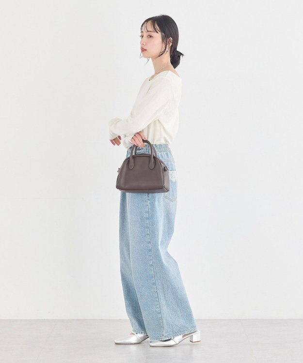 earth music&ecology 【前後2WAY】ツイストカットアウトプルオーバー Ivory