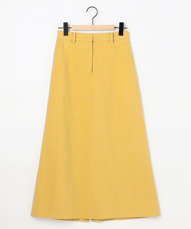 SHARE PARK LADIES 【洗える】モールスキンスカート イエロー系