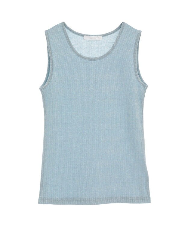 Green Parks ・Ｐｅｔｉｔ　Ｆｌｅｕｒ　ラメリブタンクトップ Black