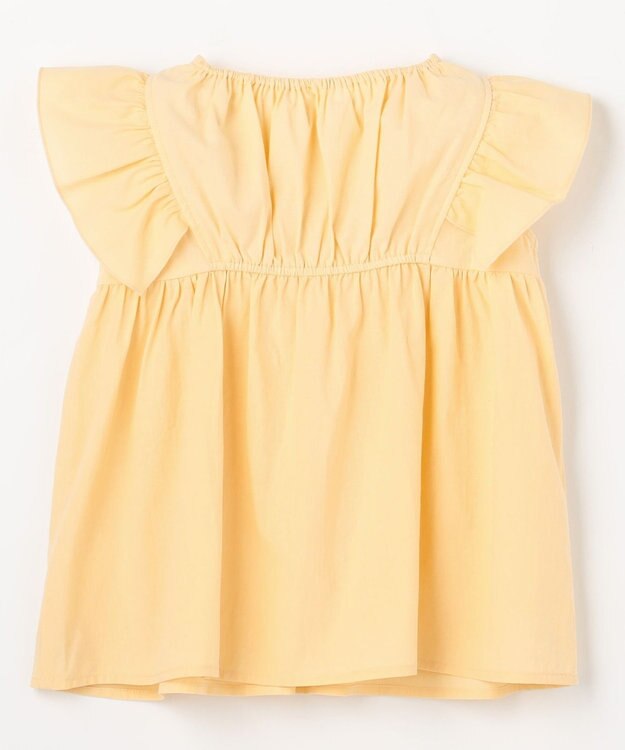 組曲 KIDS 【110-140㎝】 フラワーエンブロイダリーブラウス レモン