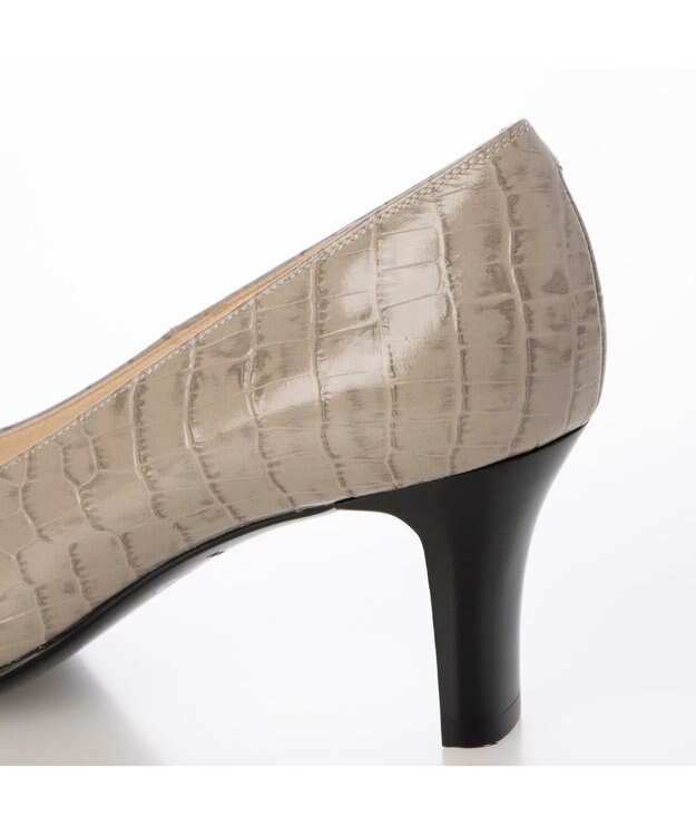 Riz raffinee <Riz raffinee>スクエアトゥパンプス ライトグレーカタオシ