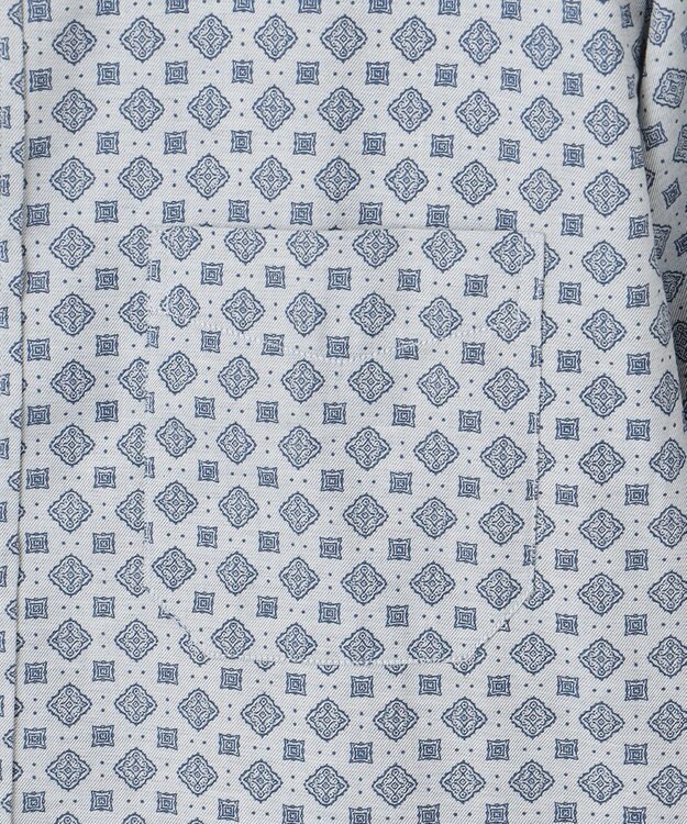 JOSEPH ABBOUD 【キングサイズ・柔らか】ファインパターンプリント シャツ サックスブルー系5