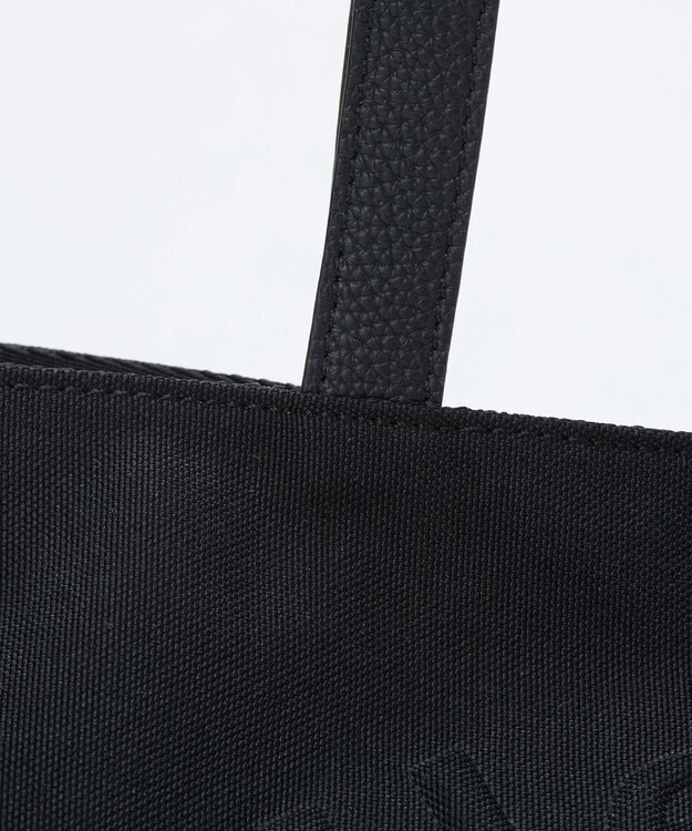 TOPKAPI 【Breath TOPKAPI】SMILE COLLECTION エンボス スマイル ビッグ トートバッグ /スマイルチャーム付き ブラック