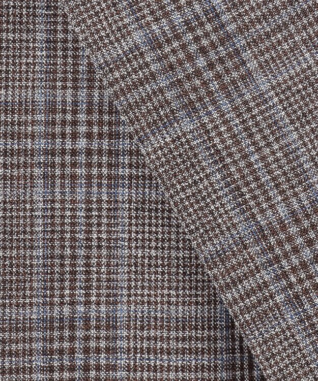 J.PRESS MEN 【NEW STAGE】 KASURI DYEING チェック ジャケット ブラウン系3