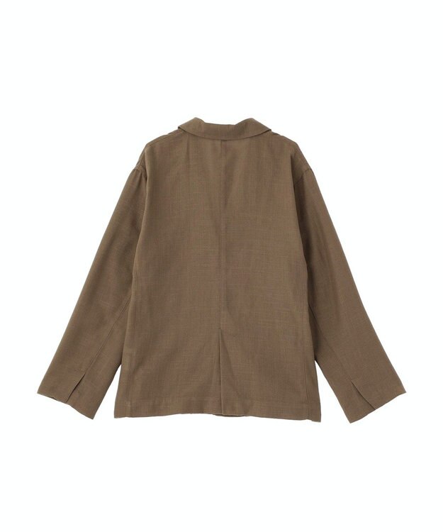 CRAFT STANDARD BOUTIQUE リネンライクオーバーサイズジャケット Brown