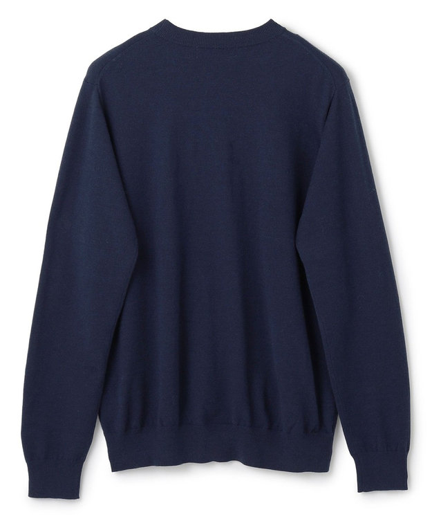 UNFILO MENS 【男女兼用】ライトウォーム クルーネックニット ネイビー