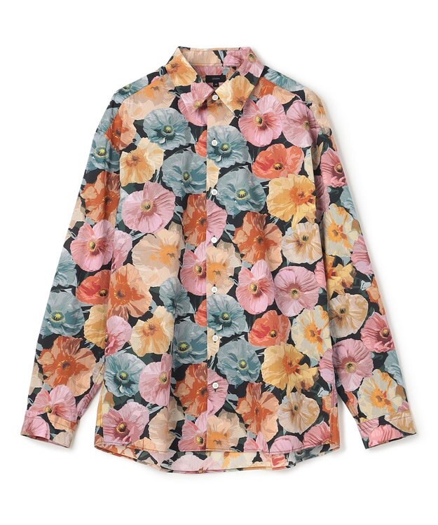 JOSEPH HOMME 【LIBERTY】 フラワープリント　レギュラーカラーシャツ イエロー系3