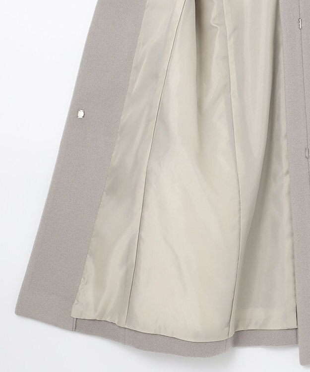 ANY SIS ノーカラー コート グレージュ