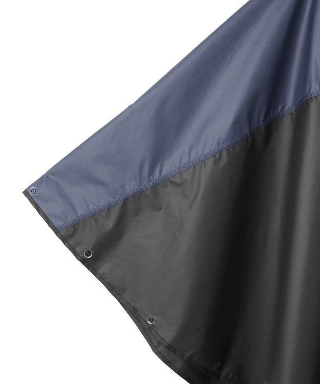 MOONBAT EDWIN(エドウィン) バイカラー  レインポンチョ ブラック