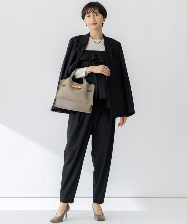 23区 【Oggi3月号掲載/セットアップ対応】 ライトクロス ジャケット ブラック系