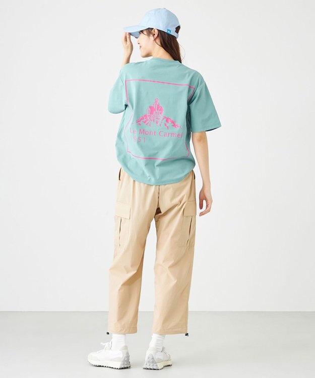 SHARE PARK LADIES 【撥水・UVカット・ストレッチ・軽量 】ナイロンカーゴパンツ（Mサイズ） ベージュ系