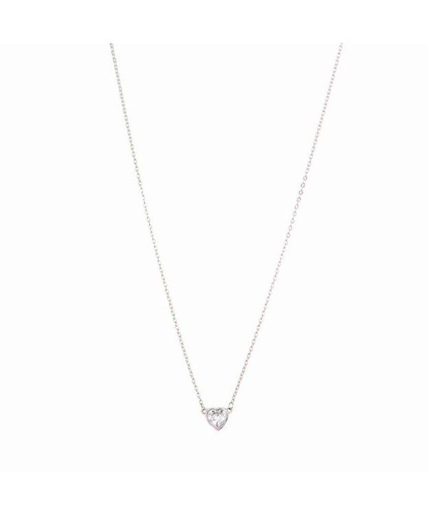 blancotokyo 【金属アレルギー対応】ジルコニアハートネックレス DEAREST シルバー