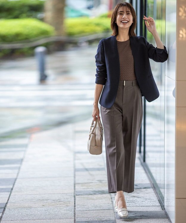 ANY SIS S ケーブルニット プルオーバー モカ